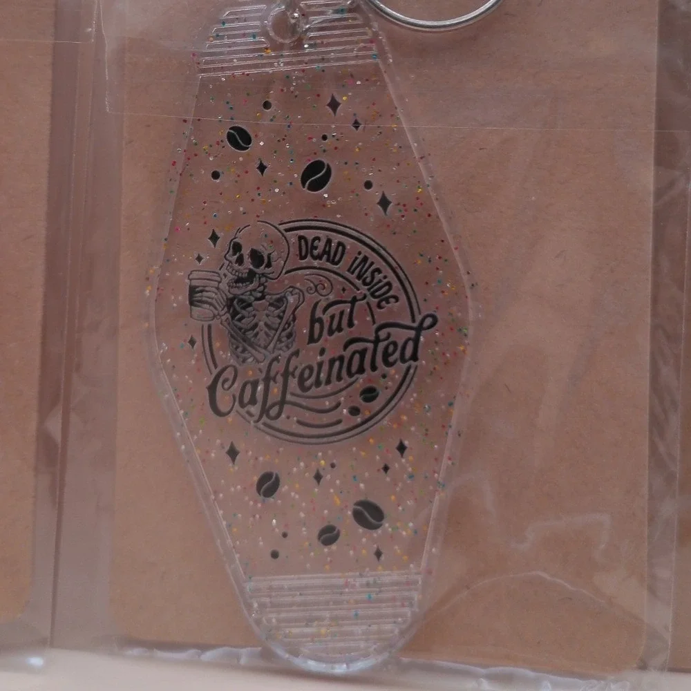 Retro Coffee Motel Keychains Iced Coffee Girly Caffeine Queen Variety New‎